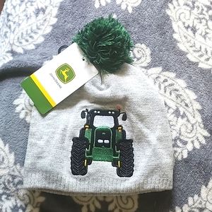 John Deere tractor toddler winter hat